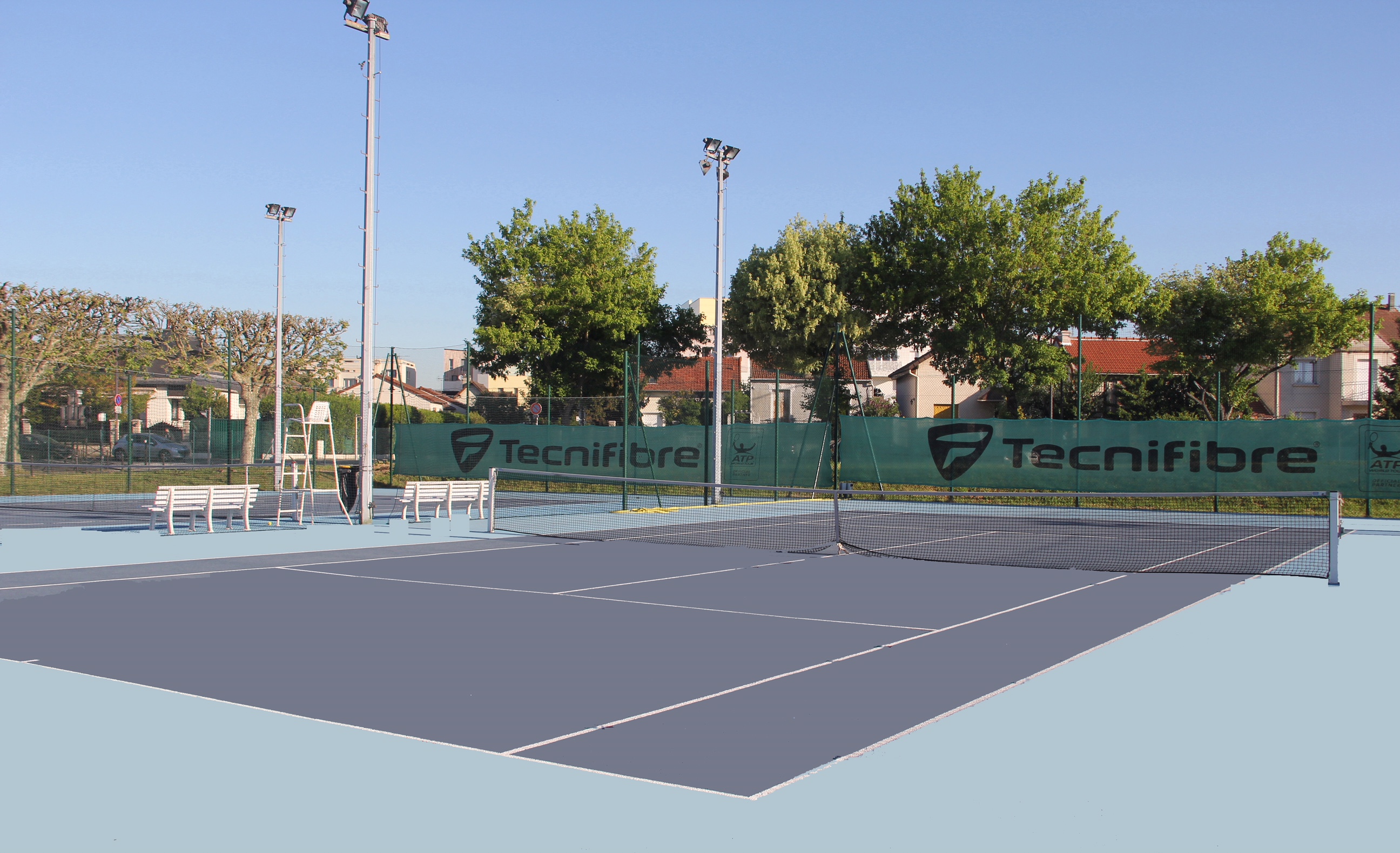 Courts extérieurs du Tennis Club d'Ivry